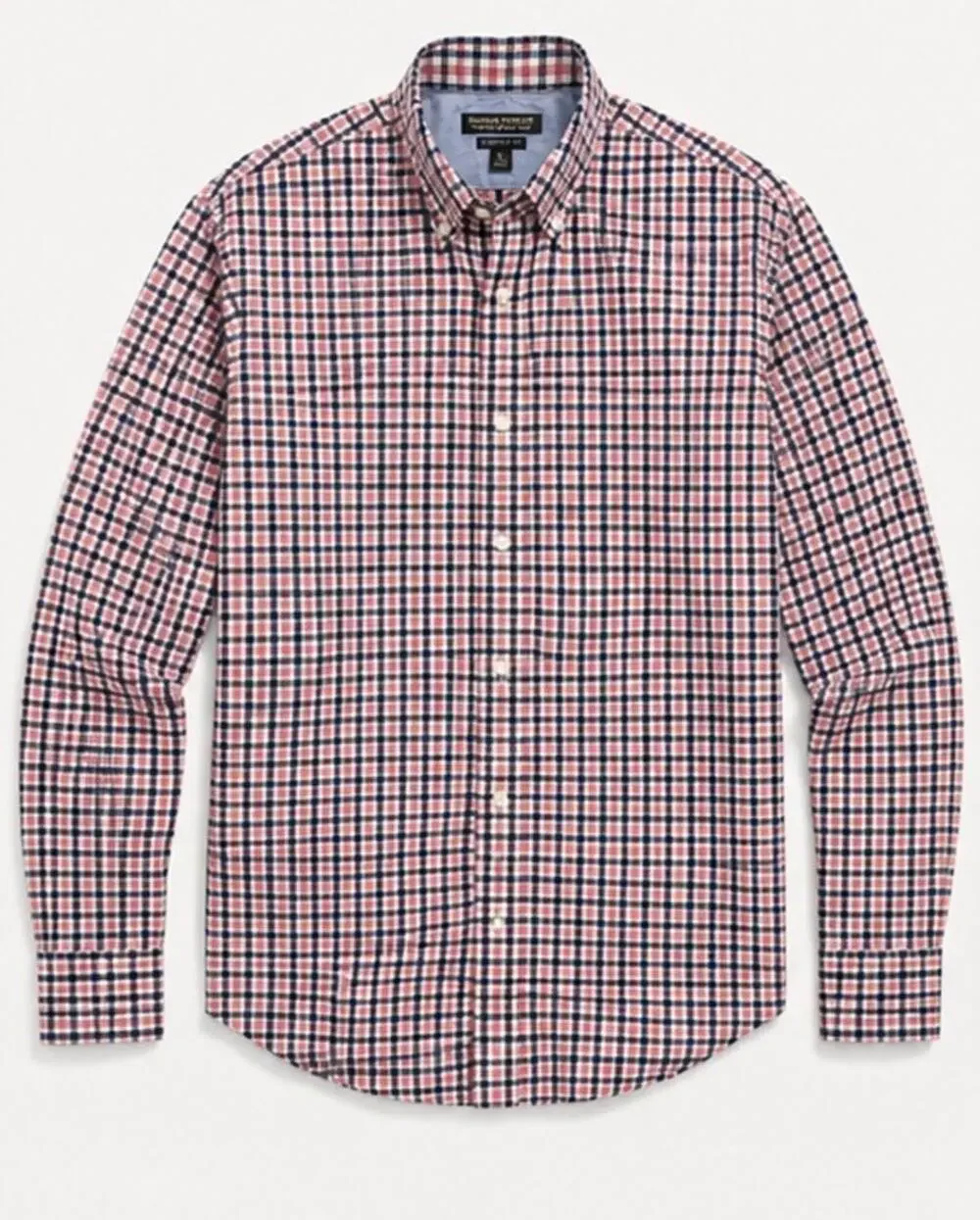 Banana Republic Camden Fit Men’s XL Plaid Button Down Shirt Long Sleeve Red Blue